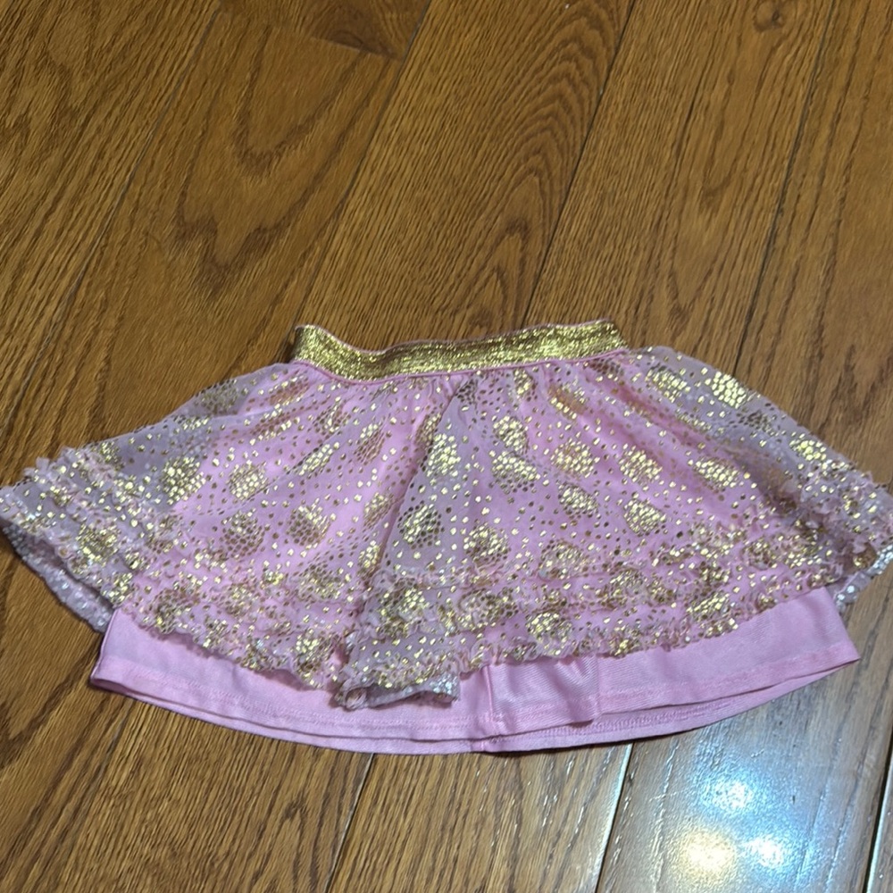 Healthtex Pink and Gold Skirt Toddler Size 3T